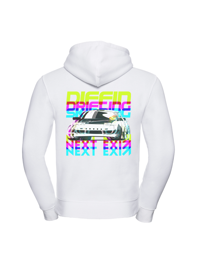 Next Exit 180SX White Hoodie